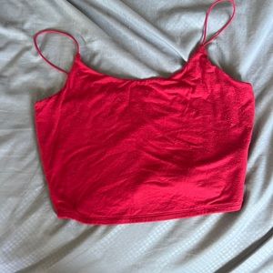 garage red tank top